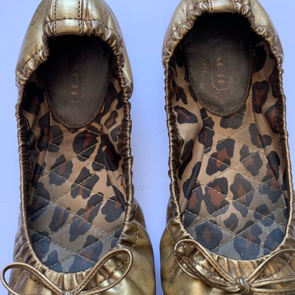 Coach Bronze Ballet Flats - Picture 8 of 8